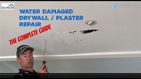 water damaged drywall|Repairing Water